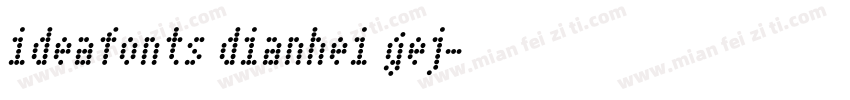 ideafonts dianhei gej字体转换